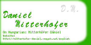 daniel mitterhofer business card